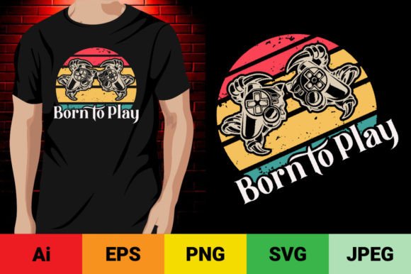 Born to Play T Shirt Design